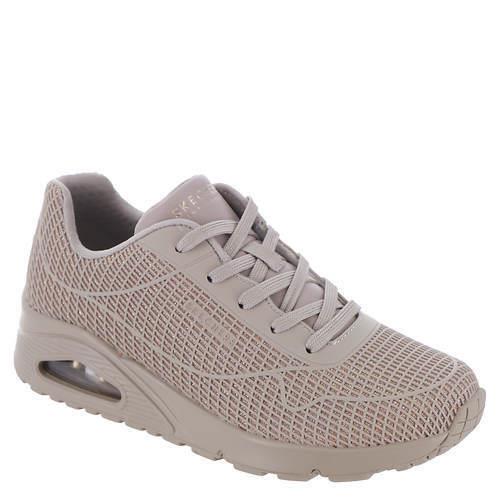 Womens Skechers Street Uno 177132 Taupe Fabric Shoes - Taupe