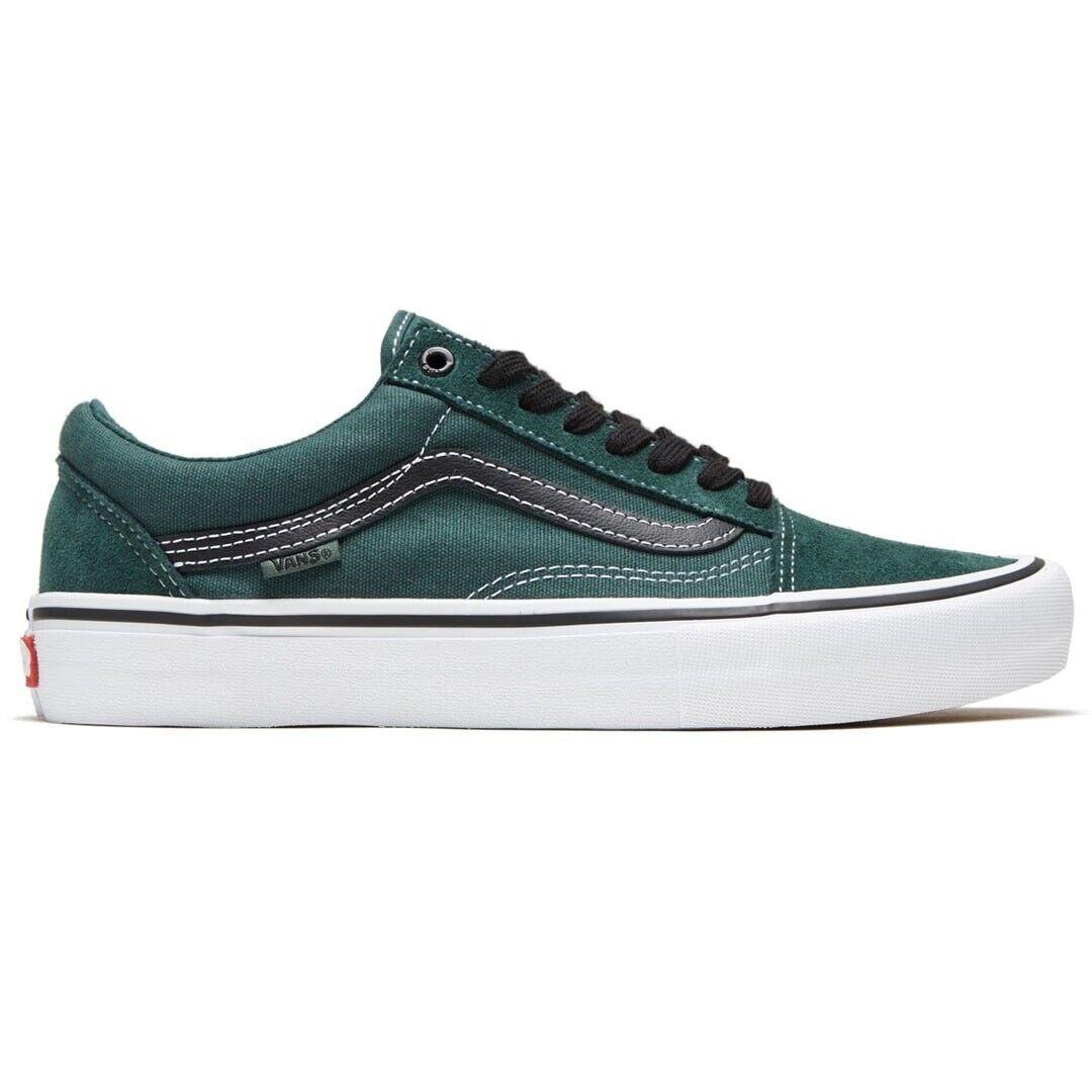 Size 11.0 Vans Skate Old Skool Pro Green / Black Skate Shoes