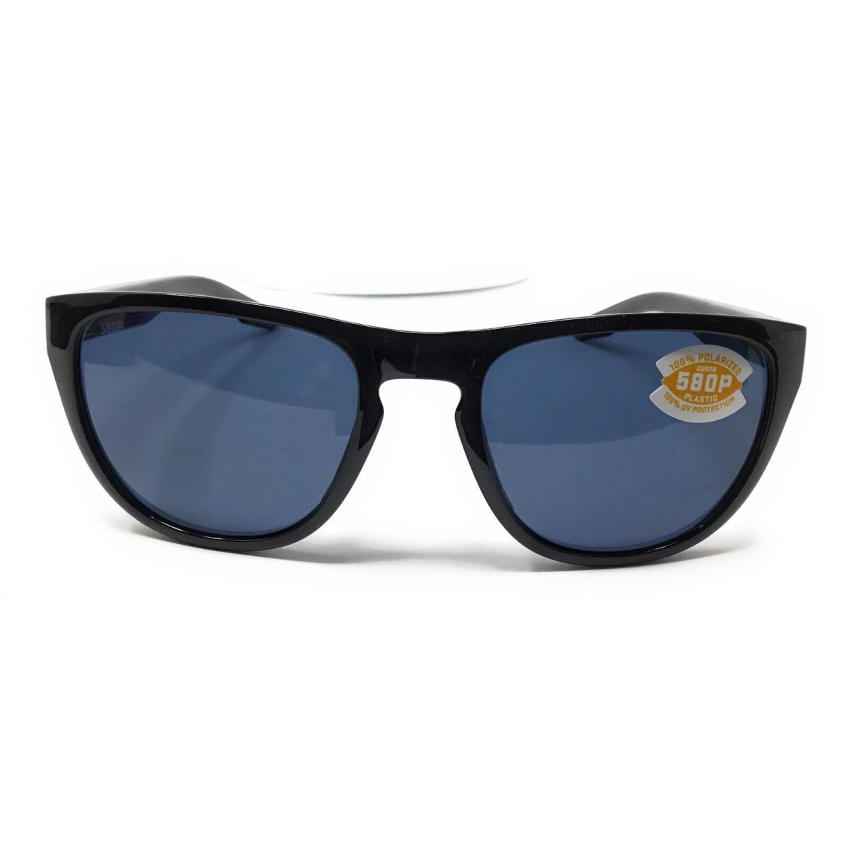 Costa Del Mar Irie Mens Gray Polarized Lens Sunglasses 6S9082 908203 55-20 - Frame: Black, Lens: Gray