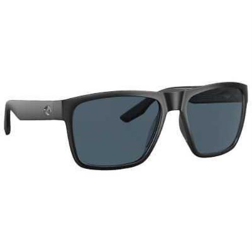 Costa Paunch XL Matte Black Frame Sunglasses W/gray 580P Lenses 06S9050-90500359