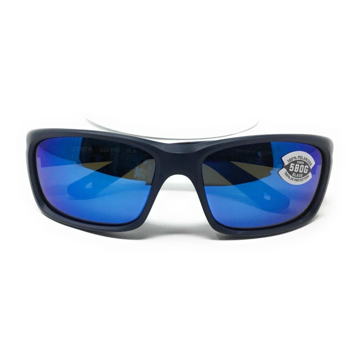Costa Del Mar Jose Mens Blue Mirror Polarized Sunglasses 6S9106 910609 62-16 - Frame: Midnight Blue, Lens: Blue Mirror
