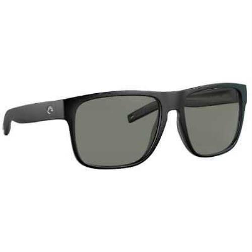 Costa Spearo XL Matte Black Sunglasses W/gray 580P Lenses 06S9013-90130659