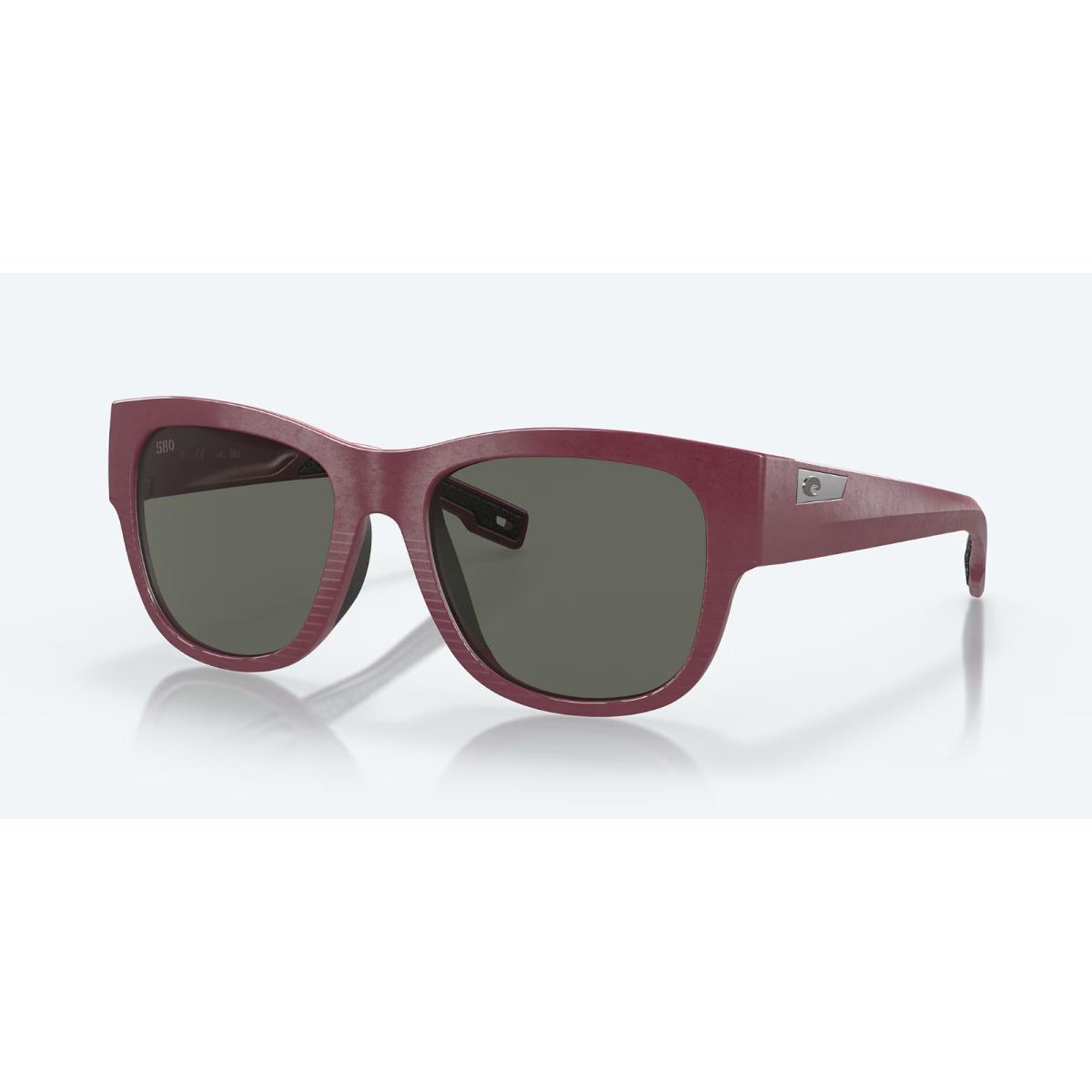 Costa Del Mar Caleta Net Plum / Gray Polarized 580G Sunglasses