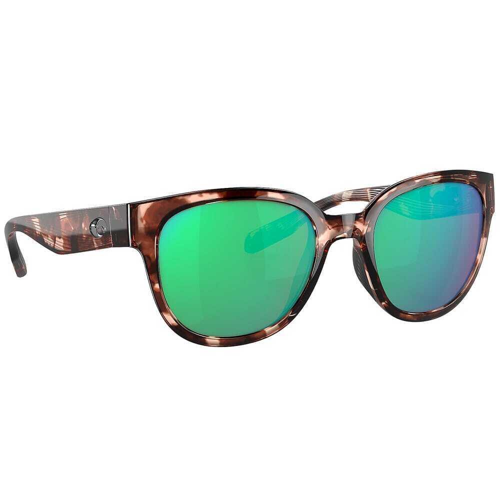 Costa Salina Coral Tortoise Sunglasses W/green Mirror 580G Lens 06S9051-90510453