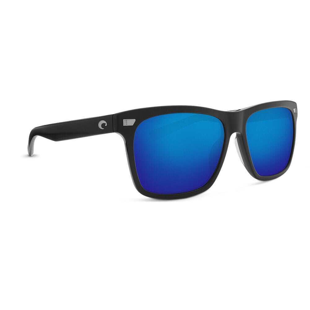 Costa Aransas Matte Black Frame Sunglasses W/blue Mirror 580G 06S2005-20050258