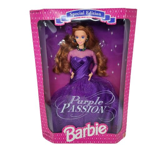 Vintage 1995 Purple Passion Barbie Doll Mattel Red Hair 13555 Nos