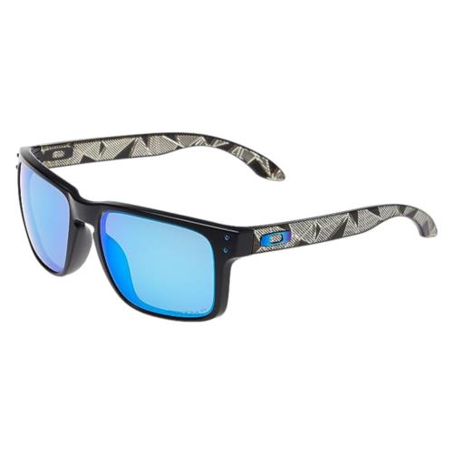Oakley Men`s Holbrook 9102-H0 Black Frame Polarized Sunglasses - Black Frame, Black Lens