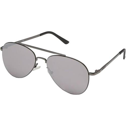 Guess Men`s GF0195 Black / Gray Pilot Sunglasses S3603