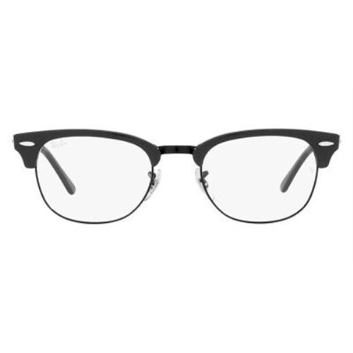 Ray-ban Clubmaster RX5154 Eyeglasses Gray on Black 51mm - Frame: Gray on Black, Lens:
