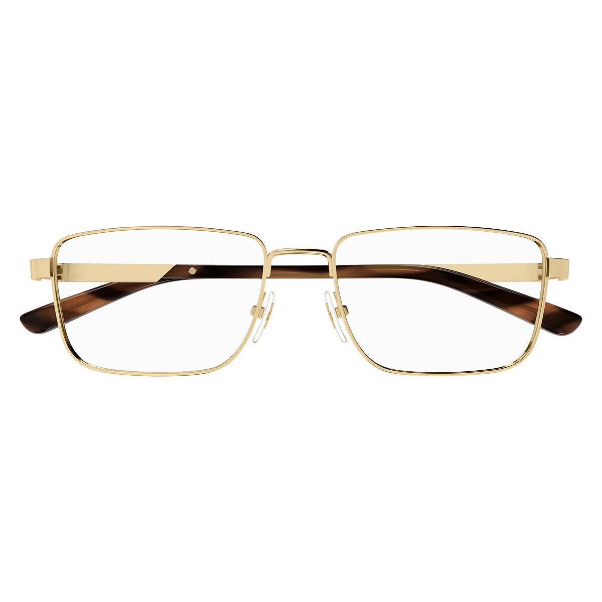 Gucci GG1291O Eyeglasses Men Gold/havana Square 55mm