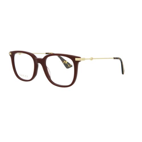 Gucci Eyeglasses Frames GG0110O 006 49 -19-145 Burgundy Gold Made in Japan