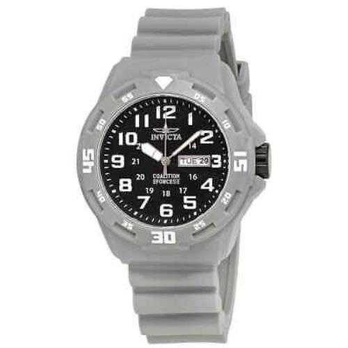 Invicta Coalition Forces Black Dial Men`s Watch 25325 - Black Dial, Gray Band