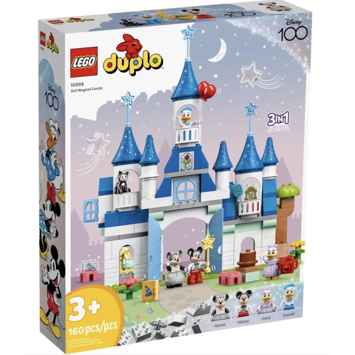 Lego 10998 Duplo Disney 3in1 Magical Castle 2023 Release 160 Pcs Ages 3+
