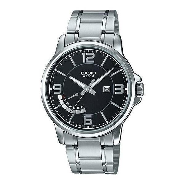 Casio MTP-E124D-1A Stainless Steel Analog Watch