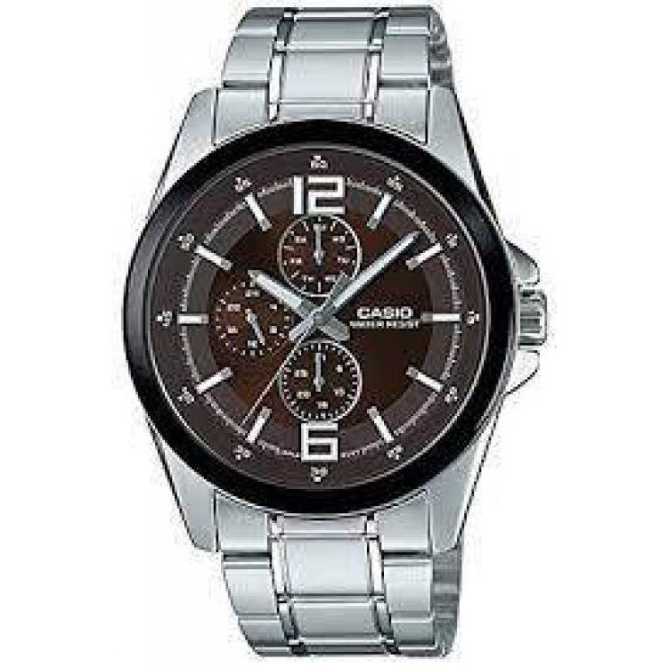 Casio Sport Watch For Men Analog Stainless Steel - Mtp E306D-5A