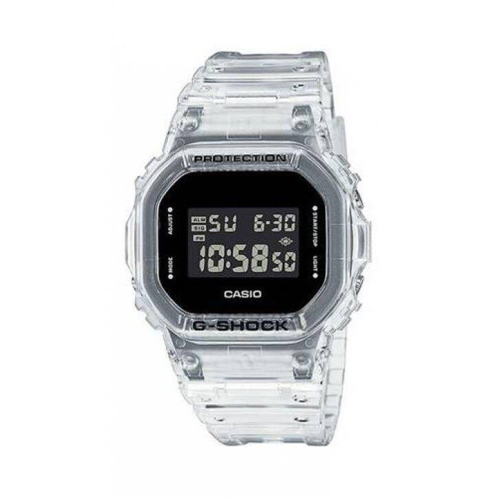 Casio G-shock DW5600SKE-7 Square Transparent Resin Grey Digital 200m Men`s Watch