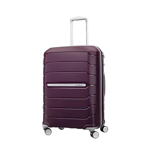 Samsonite Freeform Polypropylene 4-Wheel Spinner Luggage Amethyst Purple NO Key
