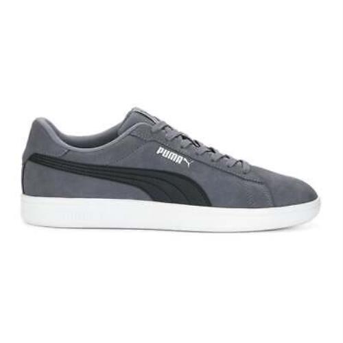 Puma Smash 3.0 Lace Up Mens Grey Sneakers Casual Shoes 39098408 - Grey