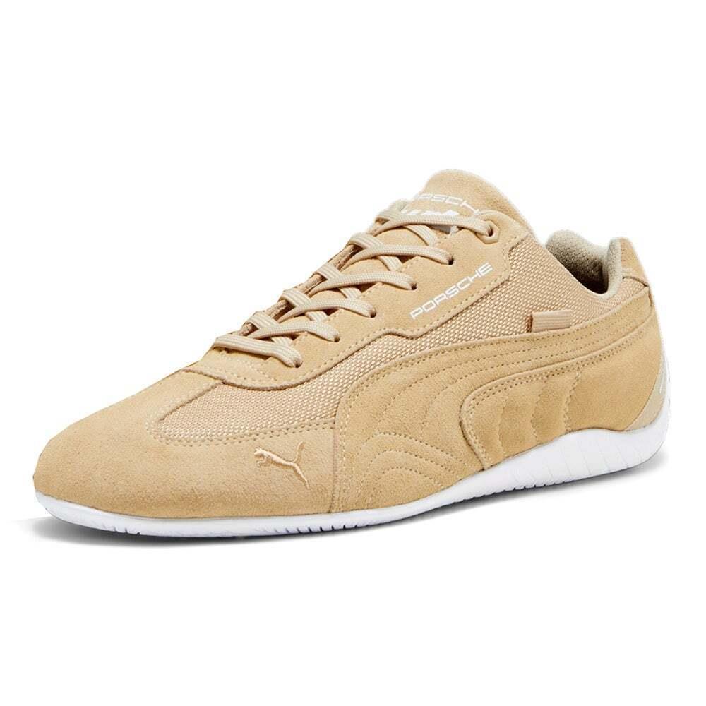 Puma Pl Speedcat Lace Up Driving Mens Beige Sneakers Casual Shoes 30721107 - Beige