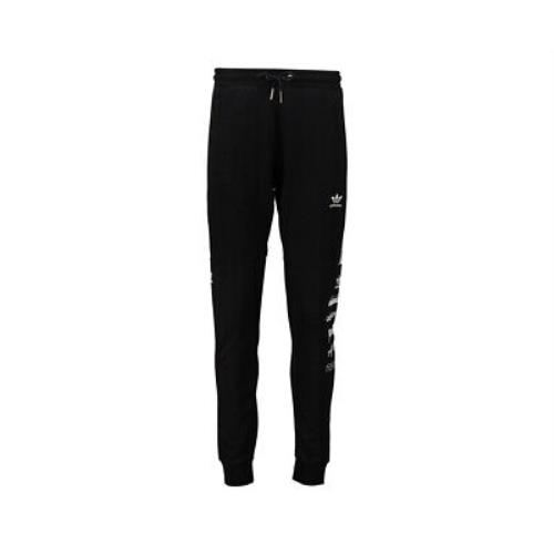 Adidas Originals Sticker Pack Jogger Mens Active Pants - Black/Black/White , Black Main