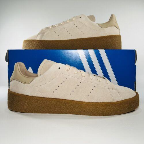 Adidas Men`s Originals Stan Smith Crepe Beige Brown Shoes Athletic Sneakers