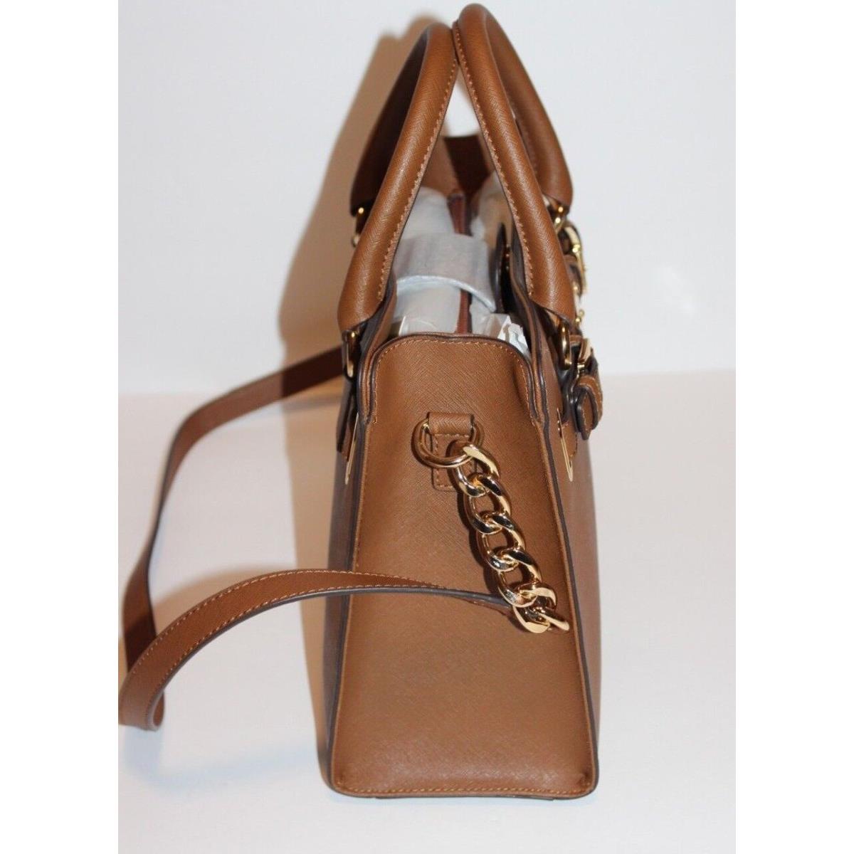 Michael Kors Hamilton Medium Leather EW Satchel Crossbody Handbag