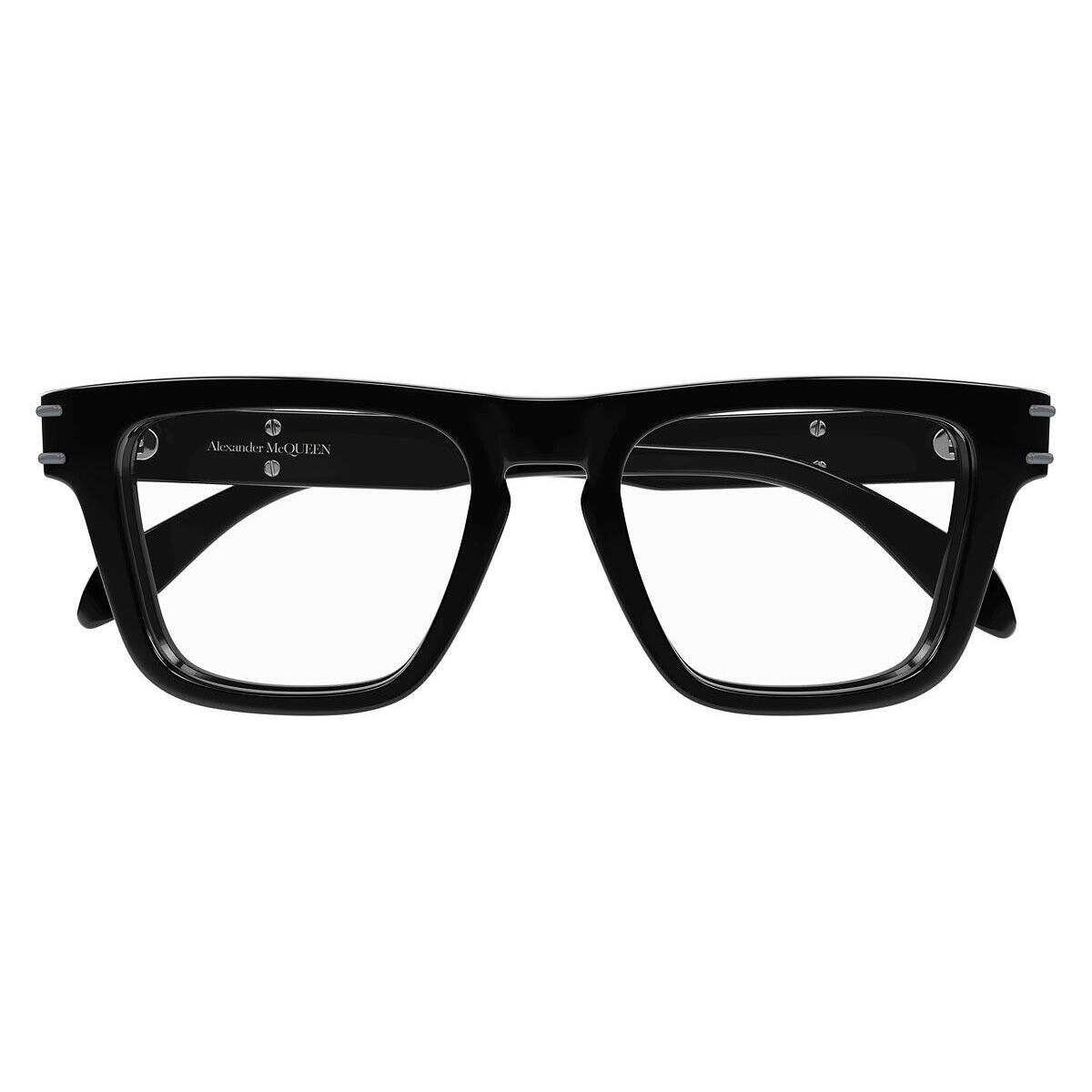 Alexander Mcqueen AM0400O Eyeglasses Men Black Square 52mm