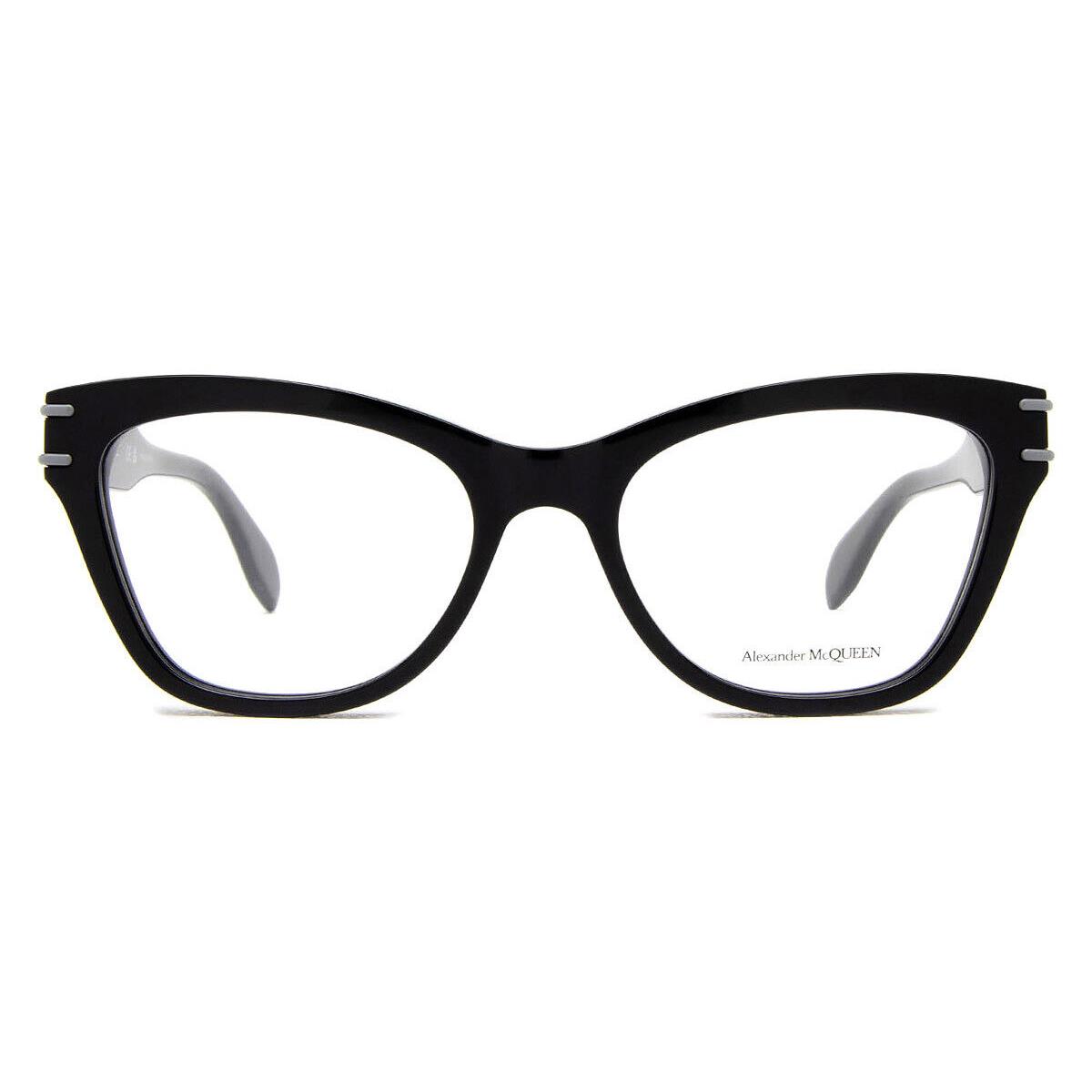 Alexander Mcqueen AM0401O Eyeglasses Women Black Cat Eye 53mm