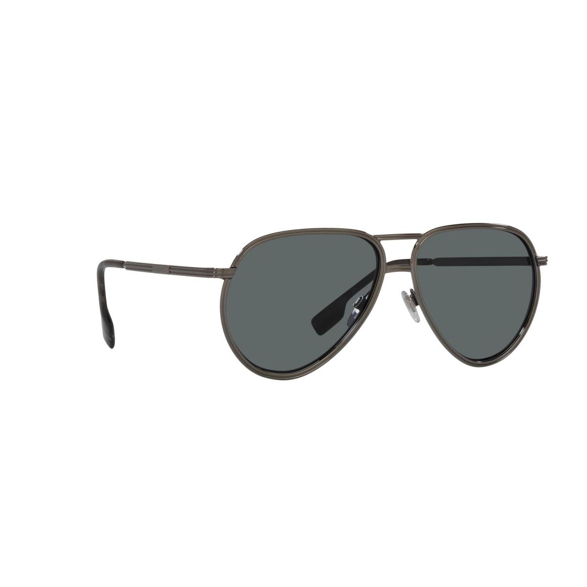 Burberry Sunglasses BE3135 114481 59mm Ruthenium / Dark Grey Polar Lens - Frame: Ruthenium, Lens: Dark Grey Polar