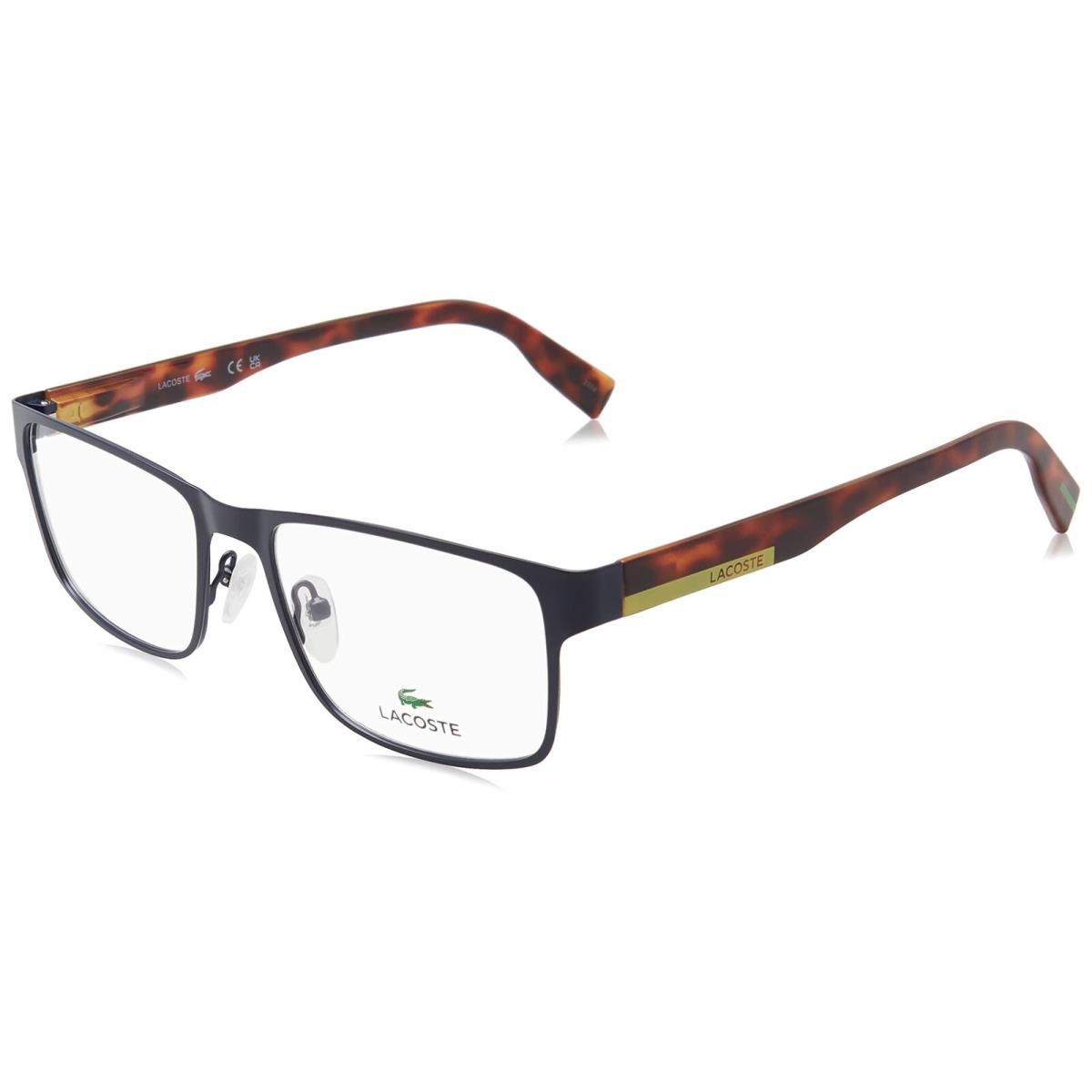 Lacoste L-2283 401 Matte Blue Tortoise Eyeglasses 55/18/145