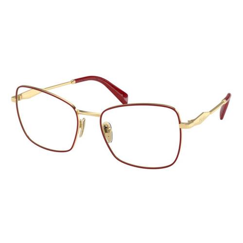 Prada PR53ZV Red Gold 12F-1O1 54-18-140 Women`s Eyeglasses