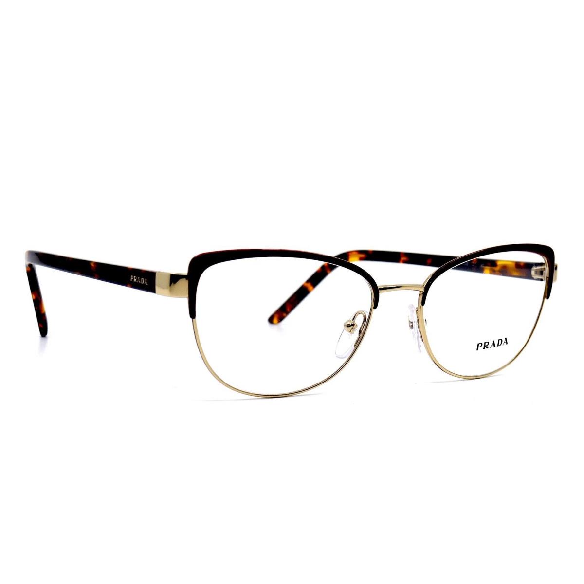 Prada PR 63XV 09B1O1 Bordeaux/pale Gold Eyeglasses Frame