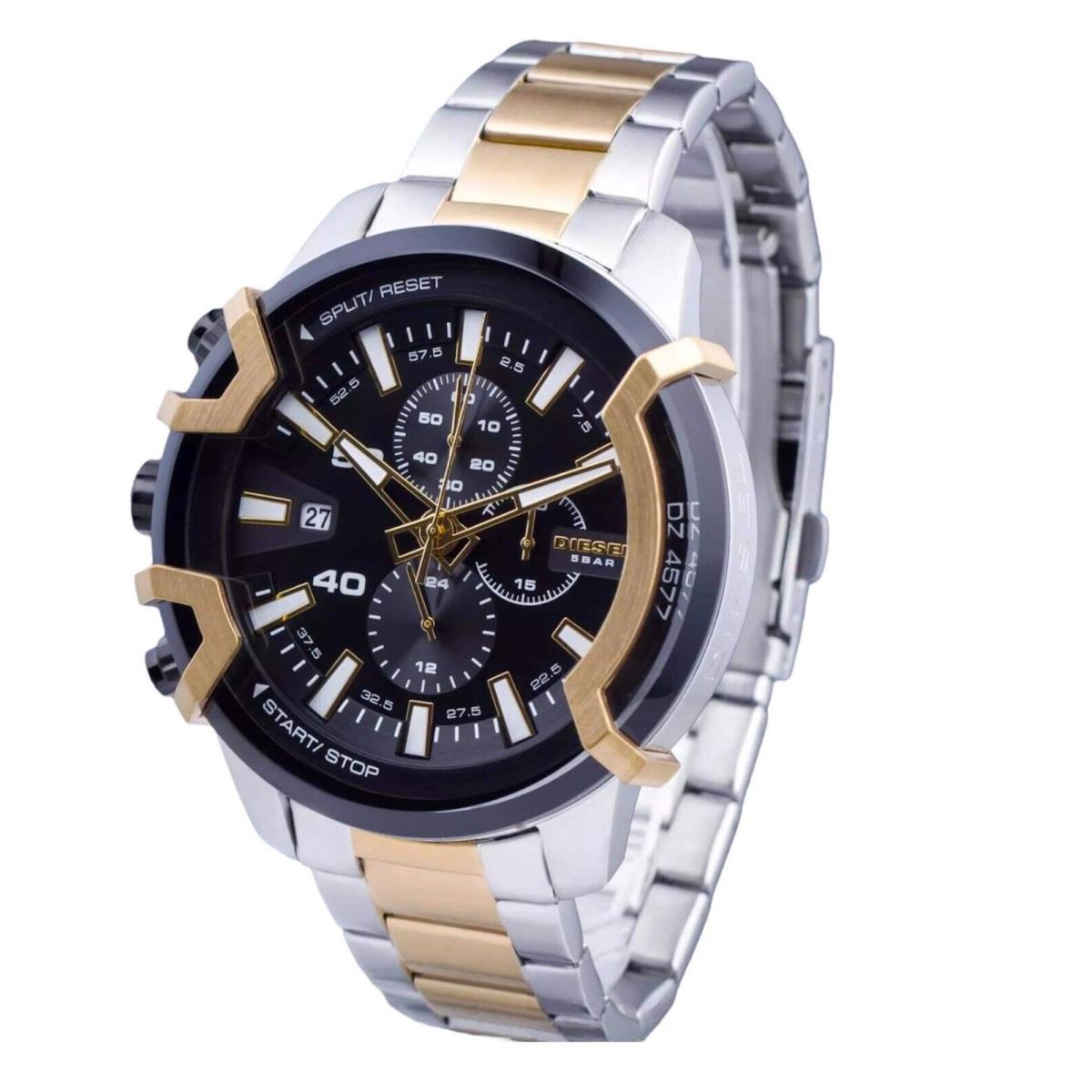 Diesel Griffed Chronograph Two-tone Stainless Steel Watch DZ4577