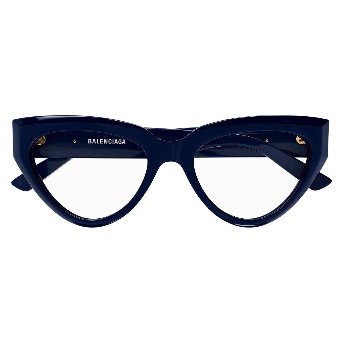 Balenciaga BB0276O Eyeglasses Women Blue Cat Eye 53mm