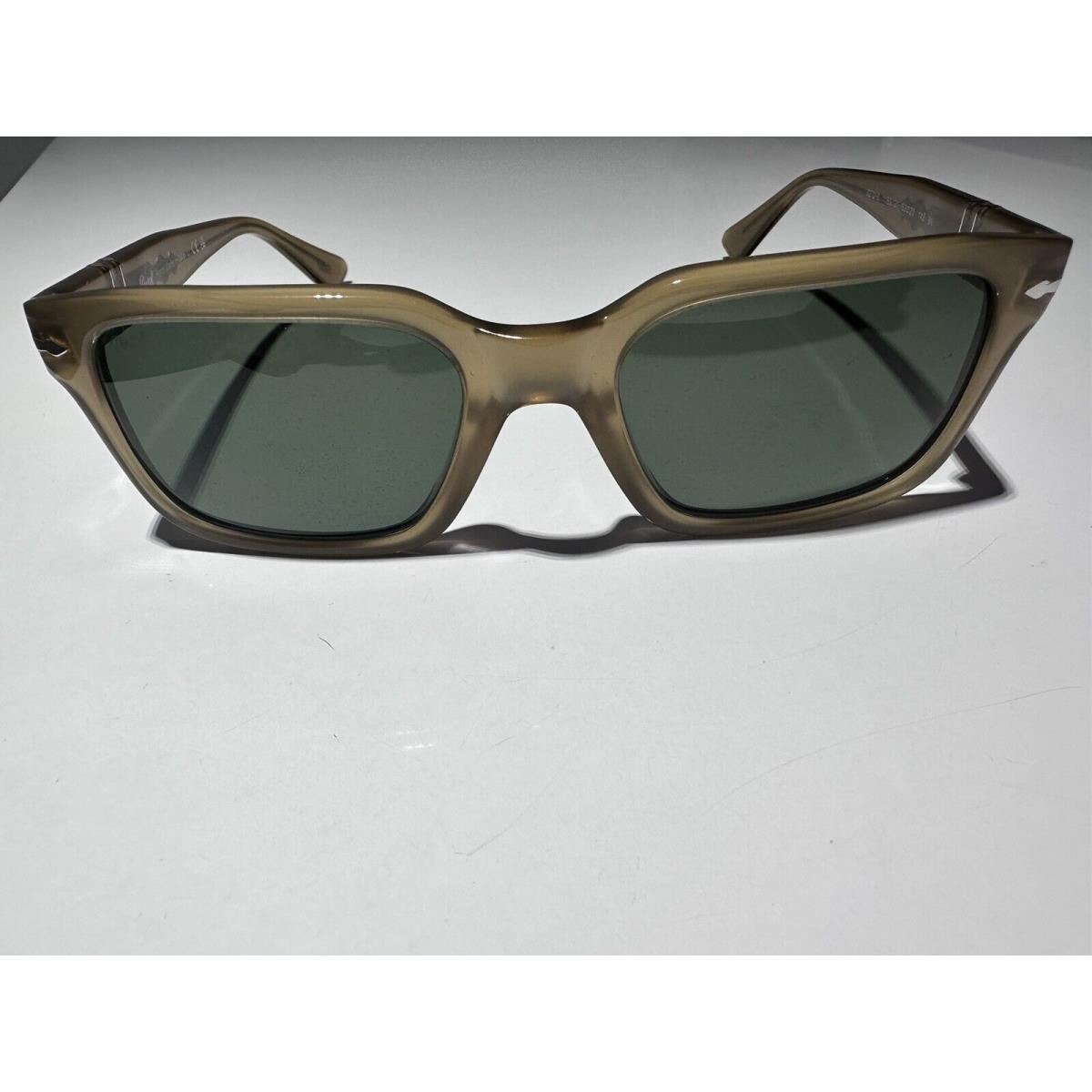 Persol Sunglasses PO3272S Col 116931 Beige Opal Green Lens 53-145