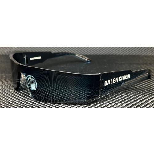 Balenciaga BB0041S 014 Blue Unisex 99 mm Extra Large Sunglasses