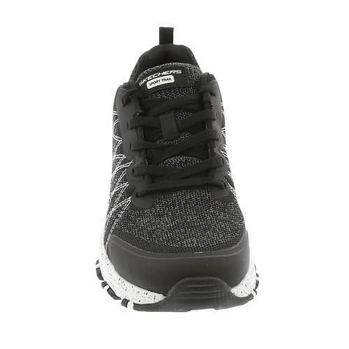 Womens Skechers Sport Hillcrest-external Adventure Black White Mesh Shoes Medium/Regular (M)