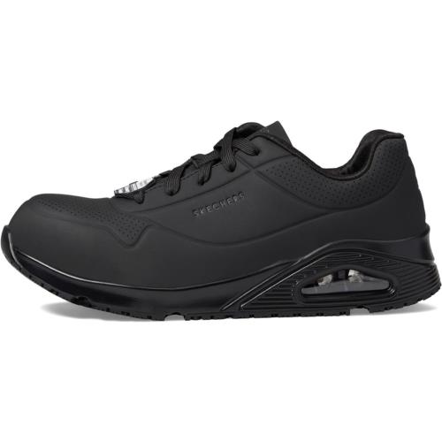 Skechers Men`s Uno Sr Comp Toe 108101 Industrial Shoe Black