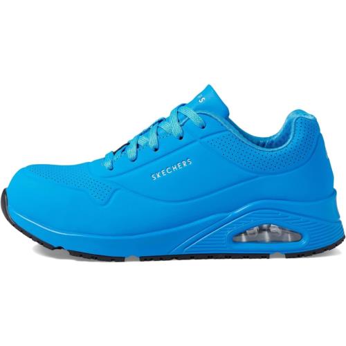 Skechers Men`s Uno Sr Comp Toe 108101 Industrial Shoe Blue