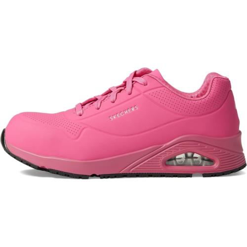 Skechers Men`s Uno Sr Comp Toe 108101 Industrial Shoe Pink