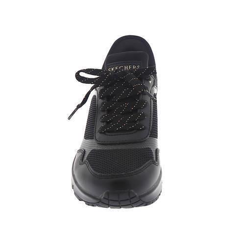 Womens Skechers Street Uno Slip-in Air Black Black Mesh Shoes Medium/Regular