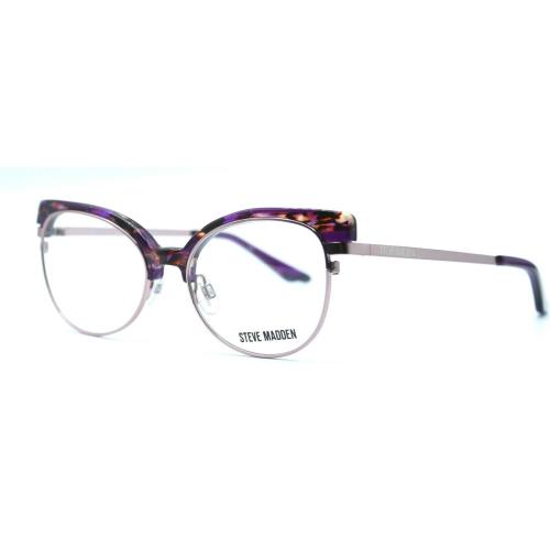Steve Madden Flairr Purple Tortoise Eyeglasses 51-16-135 MM