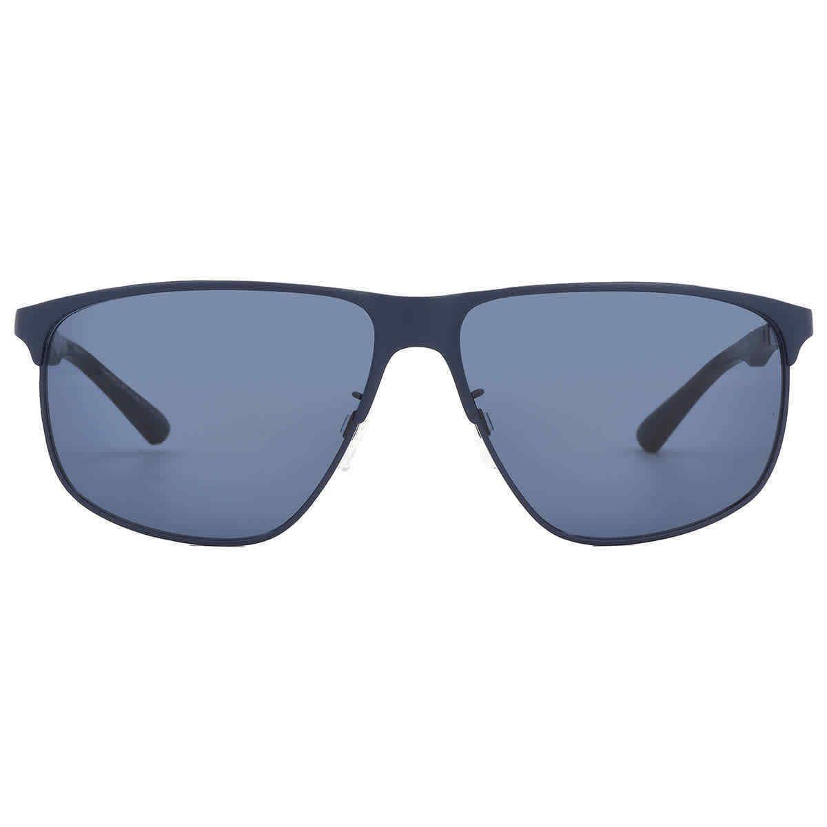 Emporio Armani Dark Blue Rectangular Men`s Sunglasses EA2094 301880 60