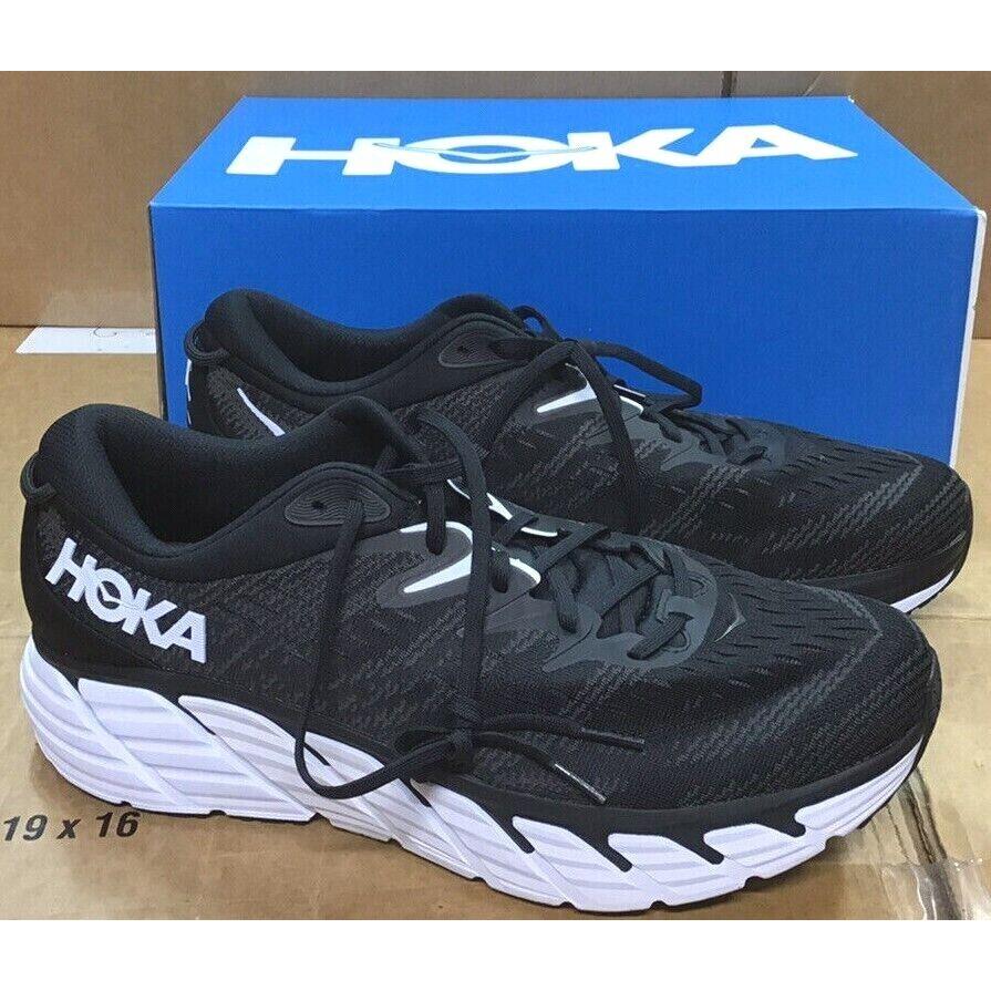 Hoka One Gaviota 4 Men`s Black/white Running Shoes