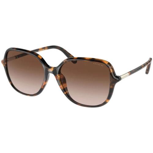 Coach Women`s Sunglasses Dark Tortoise Oversized Shaped Frame 0HC8344U 51201355