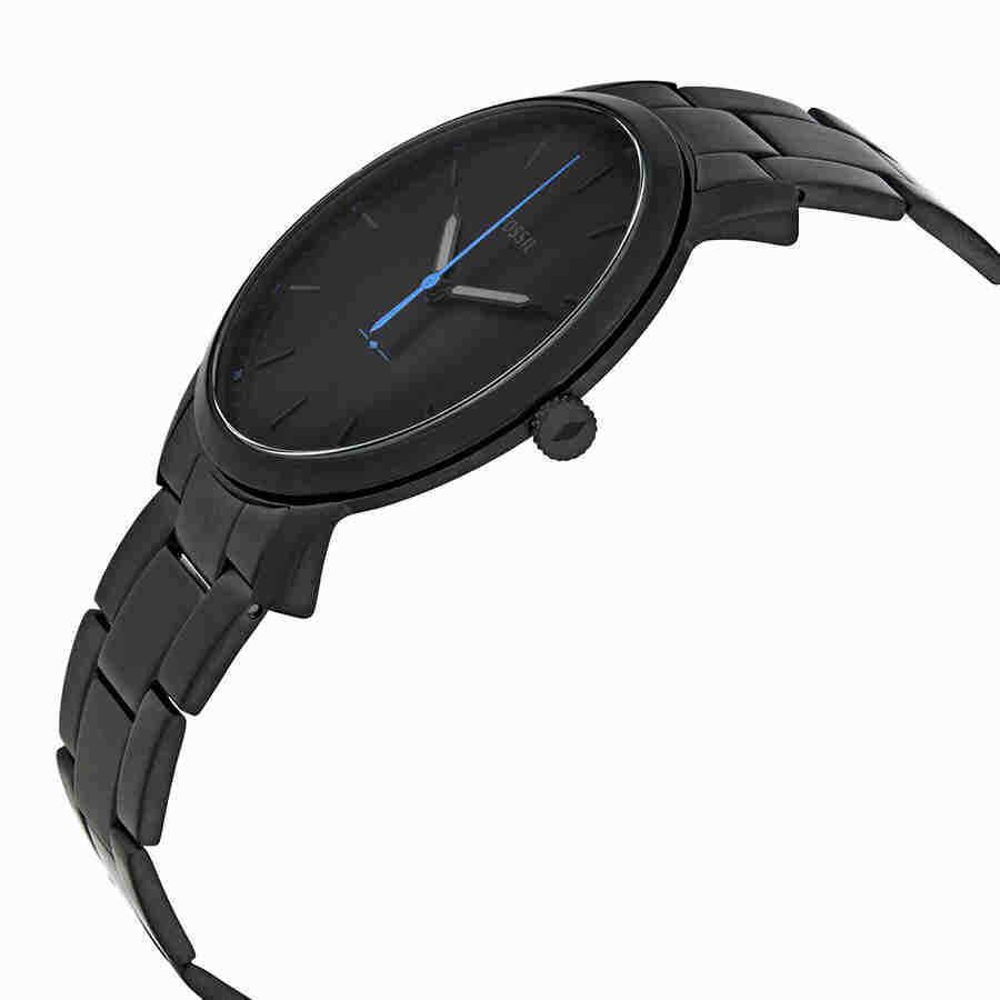 Fossil The Minimalist Black Satin Dial Men`s Watch FS5308