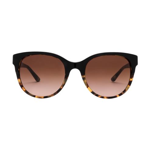 Tory Burch Womens Black Tortoise 54mm Logo Temple Cat Eye Sunglasses S3729