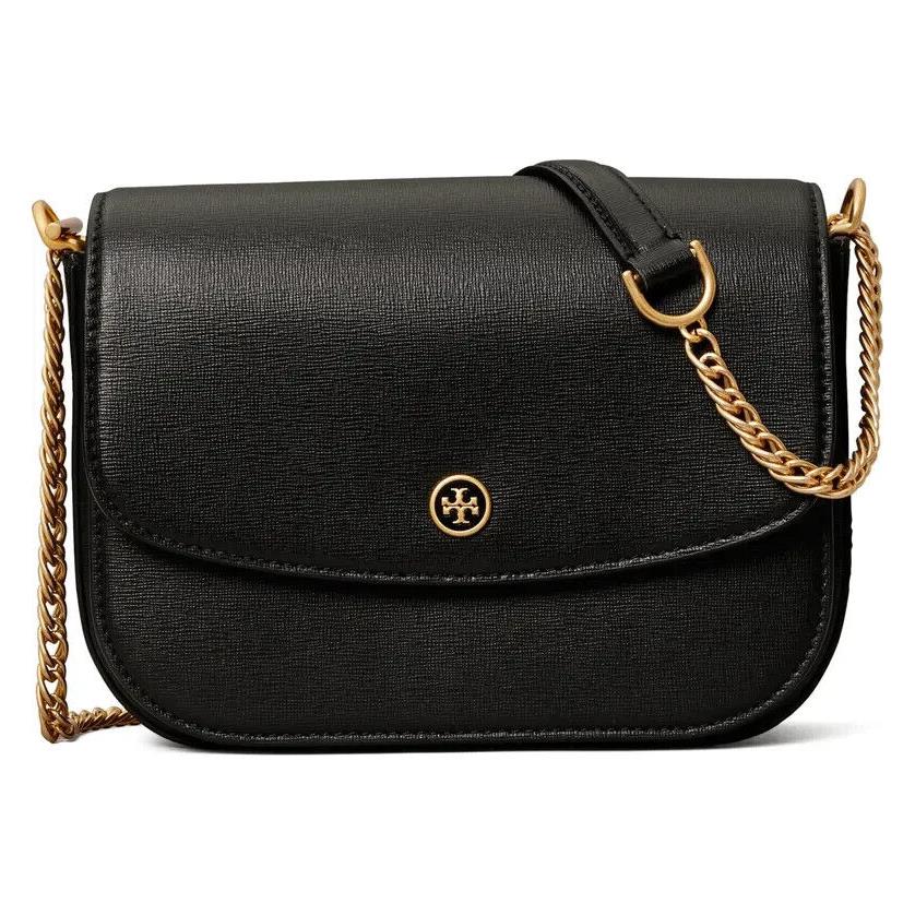 Tory Burch Robinson Convertible Shoulder Bag Black