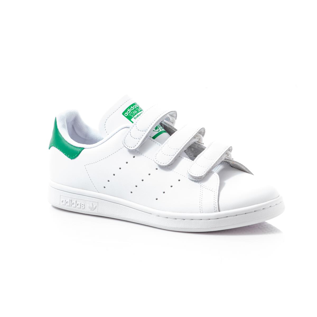 Adidas Stan Smith CF Shoes Men`s Size 8.5 White Green