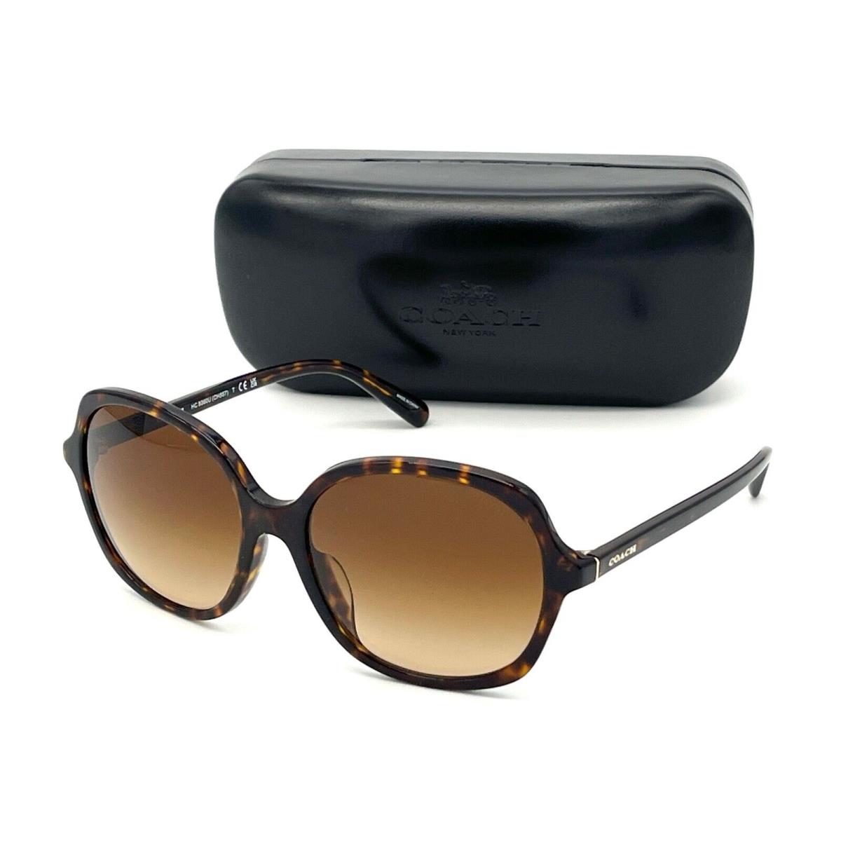 Coach HC8360U 512074 Dark Tortoise / Brown Gradient 57mm Sunglasses